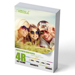 Papel Fotográfico de Alto Brillo 4R-GSB-230 de 6 Pulgadas, 230g/180g/200g/260g, 100 Hojas, para Impresión de Inyección de Tinta - Product Image 2