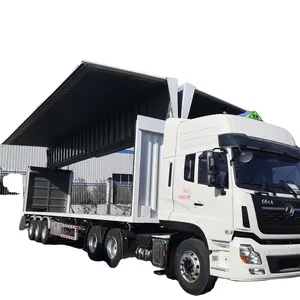 OYJD 13m truck trailer new factory supply wing use food transport hydraulic automatic open close sidewall truck trailers