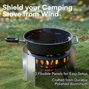 Réchaud à <span class=keywords><strong>gaz</strong></span> extérieur en alliage avec <span class=keywords><strong>pare</strong></span>-<span class=keywords><strong>vent</strong></span> Brûleur de cuisine de <span class=keywords><strong>camping</strong></span> Accessoire de cuisine en aluminium coupe-<span class=keywords><strong>vent</strong></span> - Product Image 6