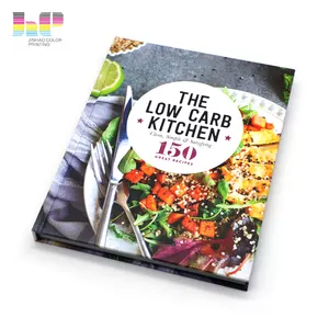 Livro de ensino de culinária personalizado de fábrica