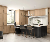 Meubles de cuisine modernes en chêne blanc sur mesure avec évier, crédence, robinet et charnières – Conception modulaire, écologique, prêt à assembler