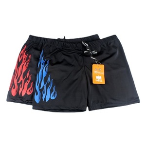 กางเกงว่ายน้ำผู้ชายลายเปลวไฟ ผ้าไนลอน สำหรับว่ายน้ำและกีฬาทางน้ำ - Product Image 1