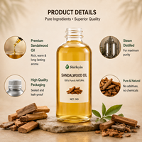 Huile essentielle de bois de santal 100% pure de qualité supérieure pour les soins de la peau, huile parfumée de bois de santal pour diffuseur d'arômes, fabrication de parfums