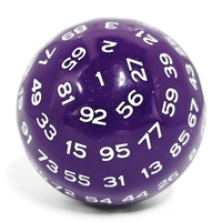 Vente en gros de dés DND multi-faces, couleur personnalisée, dés polyédriques à 100 faces en acrylique, logo RPG pour le jeu Dungeons and Dragons, cadeau