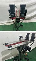 Machine de convoyage de bouteilles et de canettes à serrage automatique personnalisable, convoyeur à bande latérale sans fond