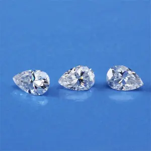 FENGZUAN JEWELRY wholesale price 6x8mm D 1.2ct Pear Excellent cut Moissanite Gems Fancy Loose Gemstones for Pendant Jewelrydant