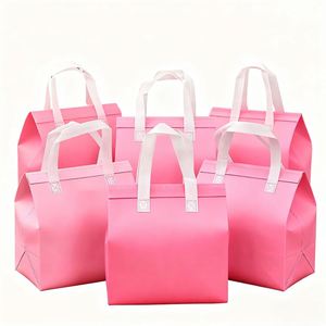 Miles Eco-friendly Shopping Bags Non Woven Glitter Film Cooler Bag Non Woven Ultrasonic Takeaway Bag - Product Image 1