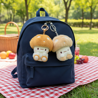 Porte-clés en peluche champignon mignon Kawaii, breloque de sac douce et câline, adorable, vente en gros, personnalisable OEM ODM