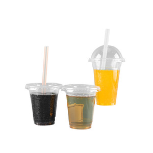 Bicchieri in PET Trasparenti Personalizzabili per Caffè, Bicchieri Usa e Getta con Coperchi per Negozi, 10 oz - Product Image 5