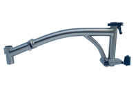 Cadre en acier au chrome-molybdène pour vélo pliant Brompton, électroplaqué, adapté au vélo pliant Brompton, cadre électroplaqué