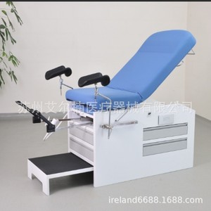 Lit d'examen gynécologique manuel Ragon-Iec Longshizhou, lit d'hôpital en acier inoxydable de style armoire pour l'obstétrique et - Product Image 1