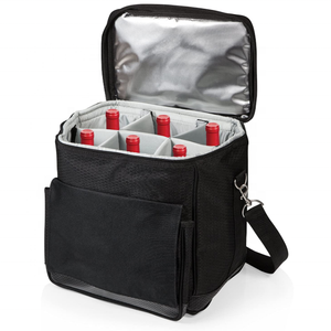<span class=keywords><strong>Sac</strong></span> <span class=keywords><strong>isotherme</strong></span> en polyester personnalisable avec fermeture éclair thermique et imperméable, idéal pour le transport de vin, avec option de personnalisation de votre design ou de vos étiquettes - Product Image 2
