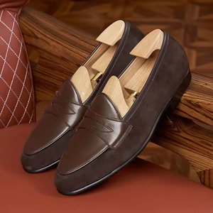 Chaussures Oxford de travail pour hommes Goodyear, nouveau style, cuir véritable, fabrication artisanale, style rétro, décontractées, à lacets, imperméables, respirantes - Product Image 6