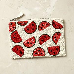 Luxury Hand Beaded Coin Purse Embroidery Zipper Wallet Eco-friendly Lightweight Cotton Canvas Decorative <b>Mini</b> <b>Pouch</b> Cash Holder - Product Image 1