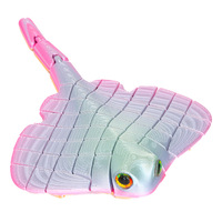 Mainan Fidget Ikan Pari 3D Print Multiwarna, Model Hewan Ikan Setan Artikulasi, Ornamen Meja Rumah