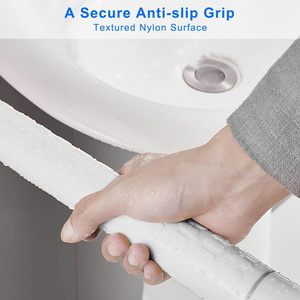 Manica antiscivolo ABS testurizzata in acciaio inox <span class=keywords><strong>per</strong></span> bagno <span class=keywords><strong>da</strong></span> <span class=keywords><strong>parete</strong></span> a pavimento wc manici di sicurezza <span class=keywords><strong>per</strong></span> anziani disabili incinta - Product Image 4