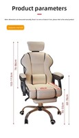 Silla Gaming con Masaje, Altura Ajustable, Reclinable, Base de Acero Inoxidable, Características Convertibles
