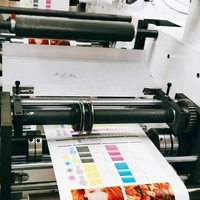 Rouleau de RTRY-420 à rouleau 2 4 8 couleurs machine de découpe et d'impression d'étiquettes flexographiques à bande étroite