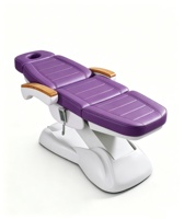 Ensemble de lit et chaise de beauté électrique pour spa, esthétique, cosmétique, avec LED, mobilier de salon, lit de massage professionnel, lit cosmétique, salon de beauté