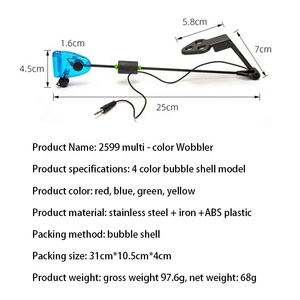 Balancín de poste de mar de carpa de estilo europeo, tensor de acero inoxidable de cuatro colores, accesorios de alarma de soporte de pesca de biblioteca - Product Image 2