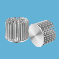 Radiateur de refroidissement LED COB en aluminium forgé à froid en forme de tournesol 100x80mm 30-36W usiné CNC