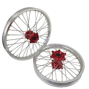 Juego de Rines de <span class=keywords><strong>Motocross</strong></span> de Aluminio CNC Anodizado Duradero de 21 18 19 Pulgadas para <span class=keywords><strong>Honda</strong></span> <span class=keywords><strong>CRF</strong></span> <span class=keywords><strong>125</strong></span> 250 450 para Enduro Racing - Product Image 2