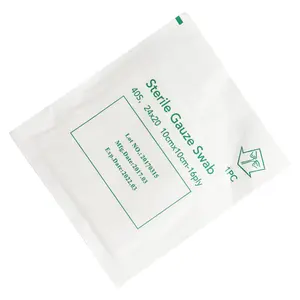 medical supplier with CE ISO13485 2X2 Sterile cotton gauze pads medical gauze compress disposable Sterile 2X2 4X4 Gauze swabs