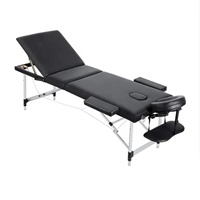 Table de massage portable pliable en aluminium 1688 pour salons de beauté, spas, hôtels et chambres à coucher