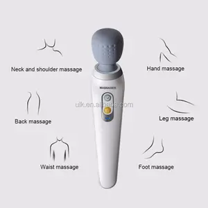 Handheld Wireless Wand Massager Cordless Electric USB Rechargeable Massager Vibrator for Muscles Back Neck Shoulder Leg Body