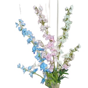 Fleurs artificielles en soie mélangée moulées par injection pour décorations de mariage et de maison - Product Image 5
