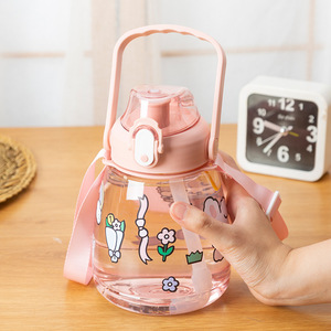 <span class=keywords><strong>Tik</strong></span> <span class=keywords><strong>tok</strong></span>-botella <span class=keywords><strong>de</strong></span> agua <span class=keywords><strong>de</strong></span> plástico transparente con diseño personalizado para gimnasio, botella deportiva <span class=keywords><strong>de</strong></span> boca ancha con pajita, 38oz - Product Image 5