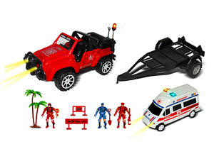 Nuovo Modello di Giocattolo Camion dei Pompieri in Due Stili Misti, Set Giocattolo in Plastica per Bambini - Product Image 6