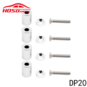 Soporte de Capó de Aleación de Aluminio de 25mm 19mm 8mm Rojo con Perno para Montaje de Ventilación del Motor DP20 - Product Image 5