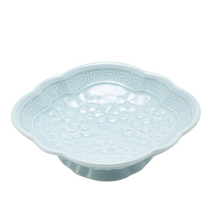 Assiette à fruits en forme de fleur en céramique, plat à dessert en porcelaine pour mariage, fête du thé, service de collations - Product Image 5