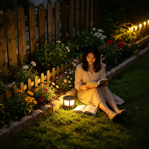 Lámpara Solar para <span class=keywords><strong>Jardín</strong></span>, Luz Blanca Cálida, IP65 Impermeable, Farola LED Negra para Patio, Camino, <span class=keywords><strong>Jardín</strong></span>, Iluminación Exterior - Product Image 3