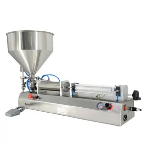 Machine de remplissage manuelle Offre Spéciale de pâte de chocolat avec la trémie de solides solubles pour la bouteille crème de sauce au beurre