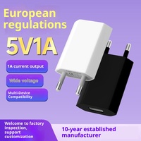 Adaptateur d'alimentation USB de voyage 5V 1A 5W, chargeur mural pour téléphone portable et ordinateur portable, chargeur rapide QC4.0, OVP OTP, prise US EU UK