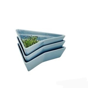 Kit de Germinación de Microgreens Duradero con Orificios de Drenaje, Fibra Vegetal Azul Ecológica de Alta Calidad para Bandejas - Product Image 4