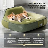 Lits pour chiens et chats de grande taille en mousse à mémoire de forme orthopédique personnalisés en usine, canapés pour animaux de compagnie, coussin imperméable, housse amovible lavable