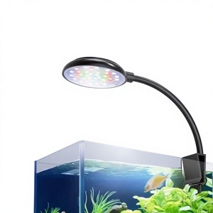 Lámpara LED Giratoria 360° para Acuario JSD, con Clip, Regulable, Luz <span class=keywords><strong>Cálida</strong></span>, Azul, Multicolor, USB, para Pecera, <span class=keywords><strong>de</strong></span> Plástico, Pequeña, <span class=keywords><strong>de</strong></span> Escritorio - Product Image 1