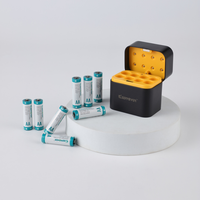 Keeppower baterai Lithium-ion 1.5V AA 4300mWh/2866mAh dengan 8 Pak dalam 2 casing plastik-tahan lama untuk kamera dan kunci (P1450I2)