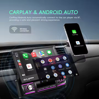 Podofo 7 ''1 Din Autoradio Android Car Radio 4 + 64G Flip Retráctil Pantalla táctil Inalámbrico Carplay y Android Auto BT/WIFI/GPS USB