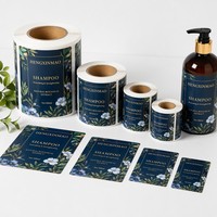 Etiquetas Adhesivas Personalizadas, Impermeables, de PET Ecológico y Duradero para Botellas/Frascos de Cosméticos - Embalaje para Lápiz Labial, Champú y Cuidado de la Piel
