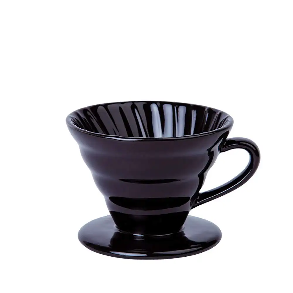 Filtri a cono di carta gocciolante per caffè personalizzati tazza caffettiera in ceramica a lenta cottura per versare il gocciolatore di caffè