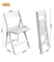 Chaises pliantes Wimbledon en résine plastique blanche pour mariage, réception, banquet, événement - Vente flash