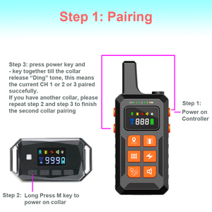 Le plus récent collier d'entraînement de clôture de chien GPS sans fil avec support de télécommande Vibration de bip vocal pour l'entraînement des animaux de compagnie - Product Image 2