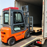Direktvertrieb 1,5 Tonnen Diesel-Gabelstapler Geländegängiger Baggerlader für den Export