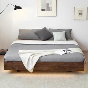 Giapponese Tatami in legno massello con plateau letti matrimoniale Queen Size <span class=keywords><strong>letto</strong></span> sospeso senza testiera di lusso King Size <span class=keywords><strong>camera</strong></span> <span class=keywords><strong>da</strong></span> <span class=keywords><strong>letto</strong></span> <span class=keywords><strong>mobili</strong></span> - Product Image 1