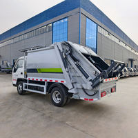 Camion compacteur de déchets FOTON 4x2 6,5 m³ à chargement arrière, camion compacteur de déchets compressés, véhicule de collecte des ordures sanitaires