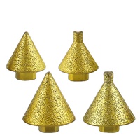 Outil de chanfreinage diamanté, tête de meulage conique, pour carreaux, marbre, quartz, embout de meuleuse d'angle en forme de parapluie, brasé, tige M10, vente en gros